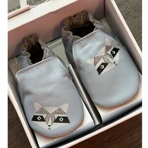 Infant Boy's Robeez‎ Raccoon Buddies Crib Shoe, Size 0-6 Months - Blue